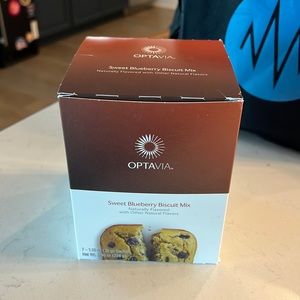 OPTAVIA Sweet Blueberry Biscuit Mix. 7 sachets with 7 trays, unopened